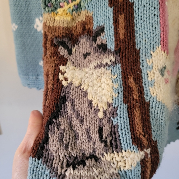 Vintage Ugly Santa Christmas Sweater Oversized Jumper - Picture 3 of 13